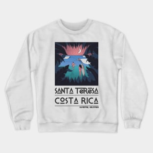 Santa Teresa, Costa Rica Retro Travel Crewneck Sweatshirt